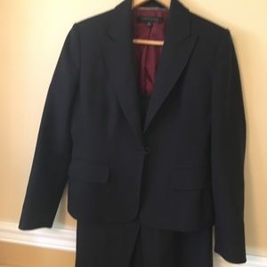 2 piece navy suit